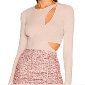 ASTR knit bodysuit with cut out details